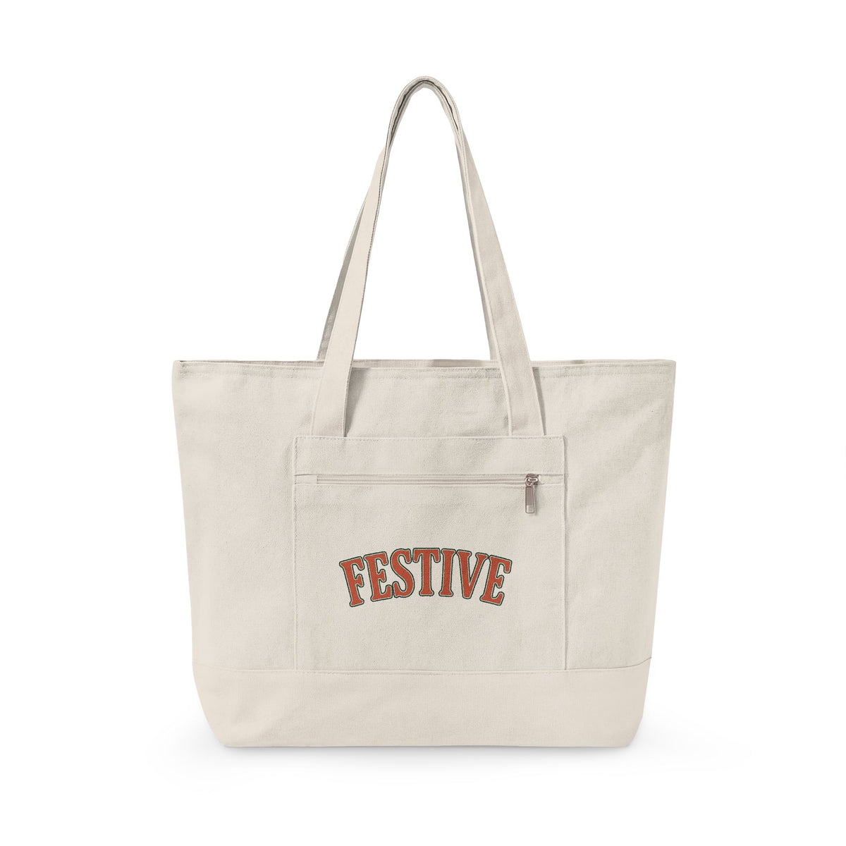 Vintage Lettering Christmas Seasonal Gift Rustic Typography Xmas Fan Holiday Seasonal Clean Tote Bag