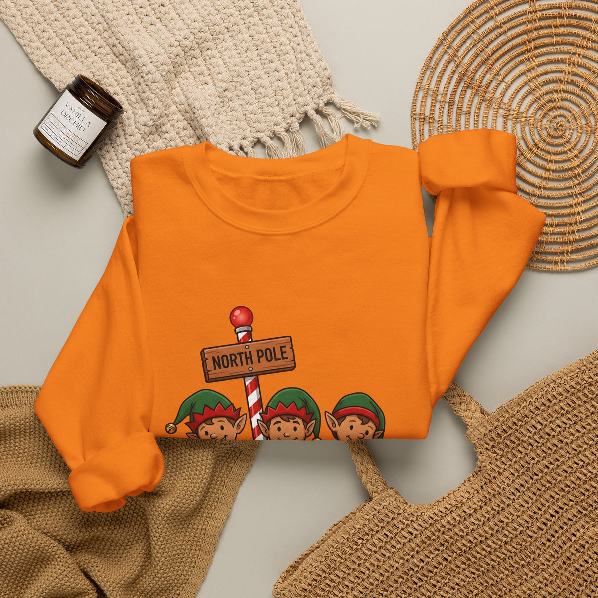 Holiday Elves Sweatshirt Christmas Relatives Gift Women Comic Sweatshirt Elf Sweatshirt Christmas Fan Cartoon Sweatshirt Family Graphic Retro Polar Sign Sweatshirt