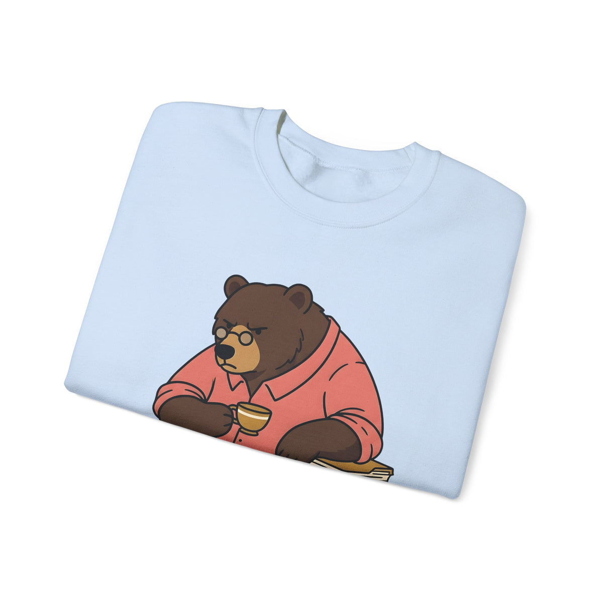 Bear Mocha Sweatshirt Teachers Caffeine Gift Women Illustration Sweatshirt Mocha Sweatshirt Educator Enthusiast Drawing Sweatshirt Caffeine Graphic Doodle