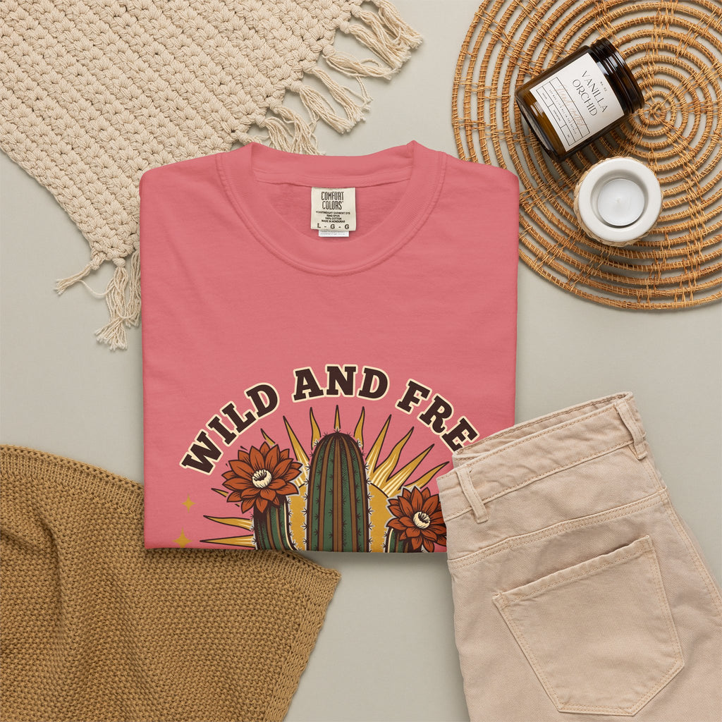 Prickly Pear T-Shirt Cowgirl Ranch Gift Women Southwestern T-Shirt Cactus T-Shirt Rodeo Fan Western T-Shirt Farm Graphic Sketch Bloom T-Shirt