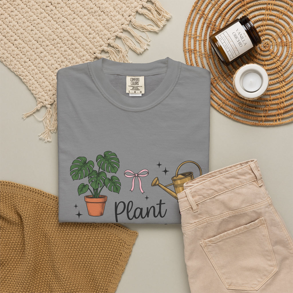 Houseplant Pot T-Shirt Plant Mom Garden Gift Women Sketch T-Shirt Planter T-Shirt Gardener Enthusiast Drawing Graphic Gardening Illustration Retro