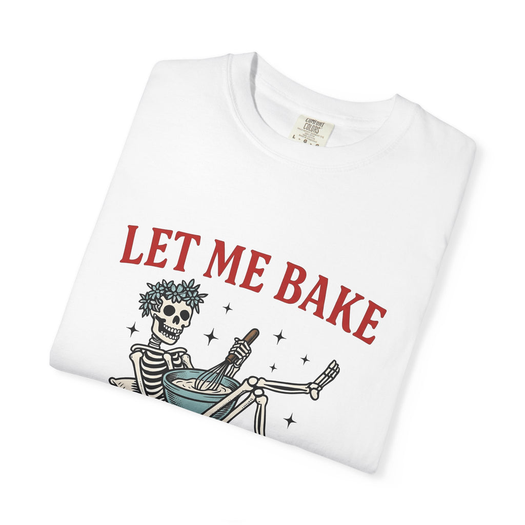 Skeleton Chef T-Shirt Funny Desserts Gift Women Pop Art T-Shirt Skeleton T-Shirt Humor Fan Comic T-Shirt Pastry Graphic Old School Mixing Bowl
