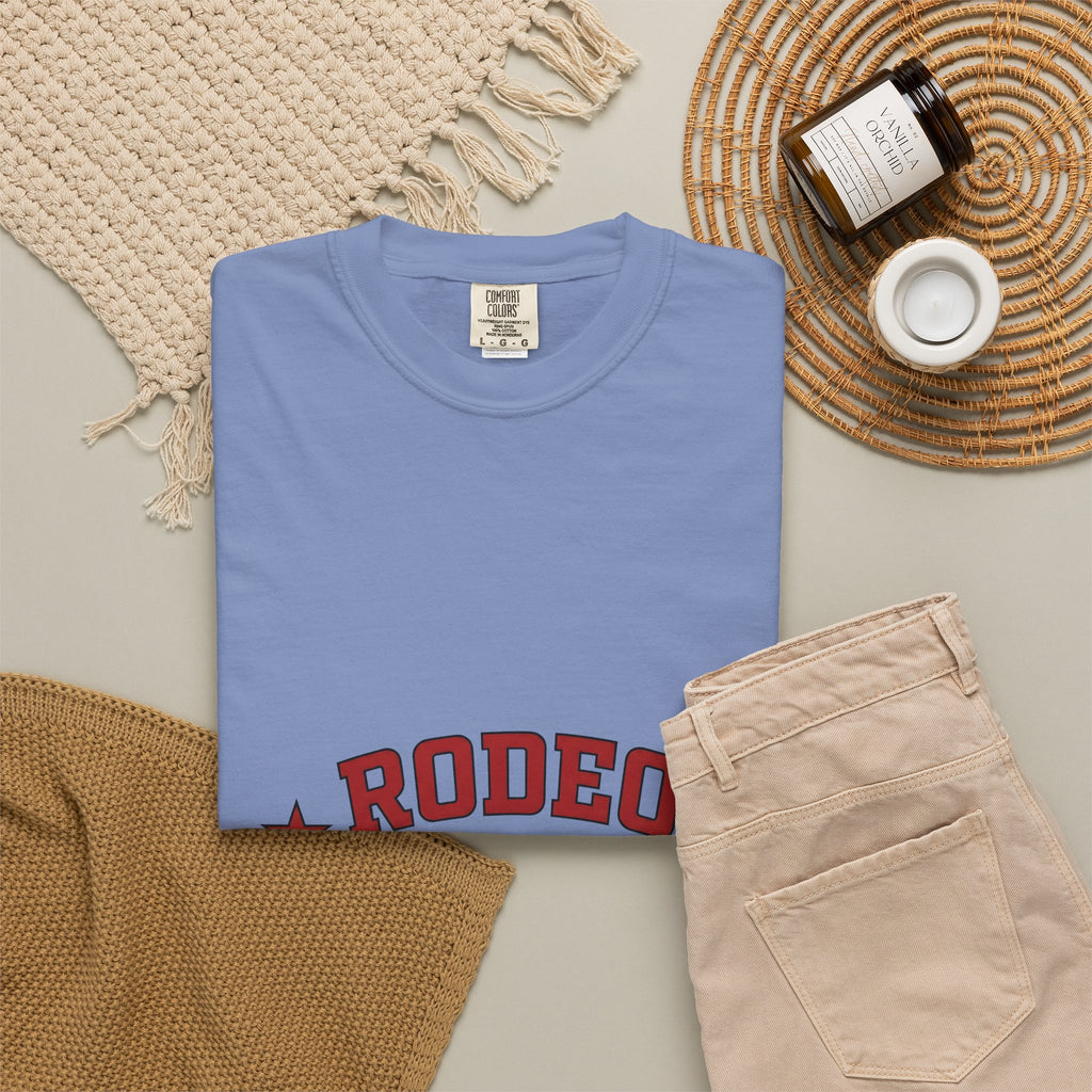 Western Lettering T-Shirt Cowgirl Country Gift Women Heavy T-Shirt Typography T-Shirt Cowboy Fan Vintage T-Shirt Rural Graphic Antique Star Badge
