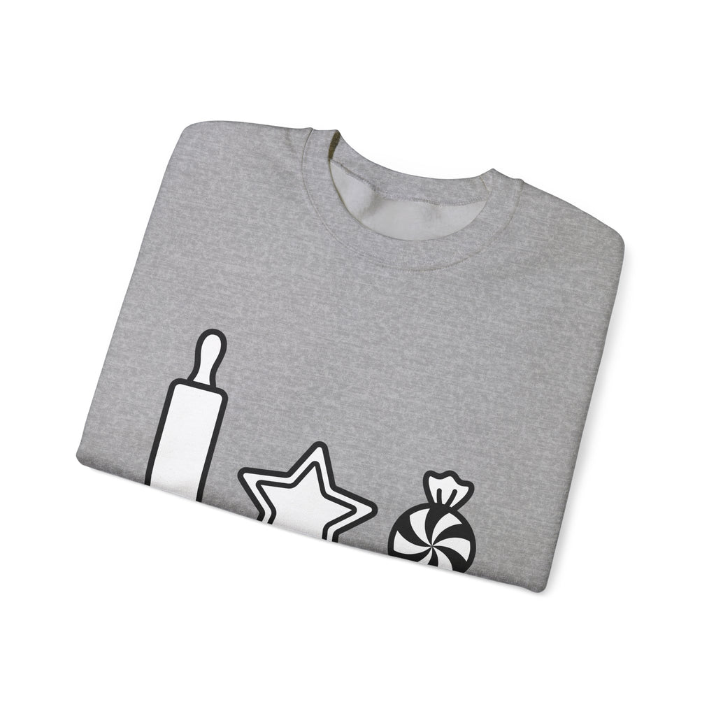 Pastry Symbols Christmas Desserts Gift Simple Bakery Holiday Fan Minimalist Treat Contemporary Sweatshirt