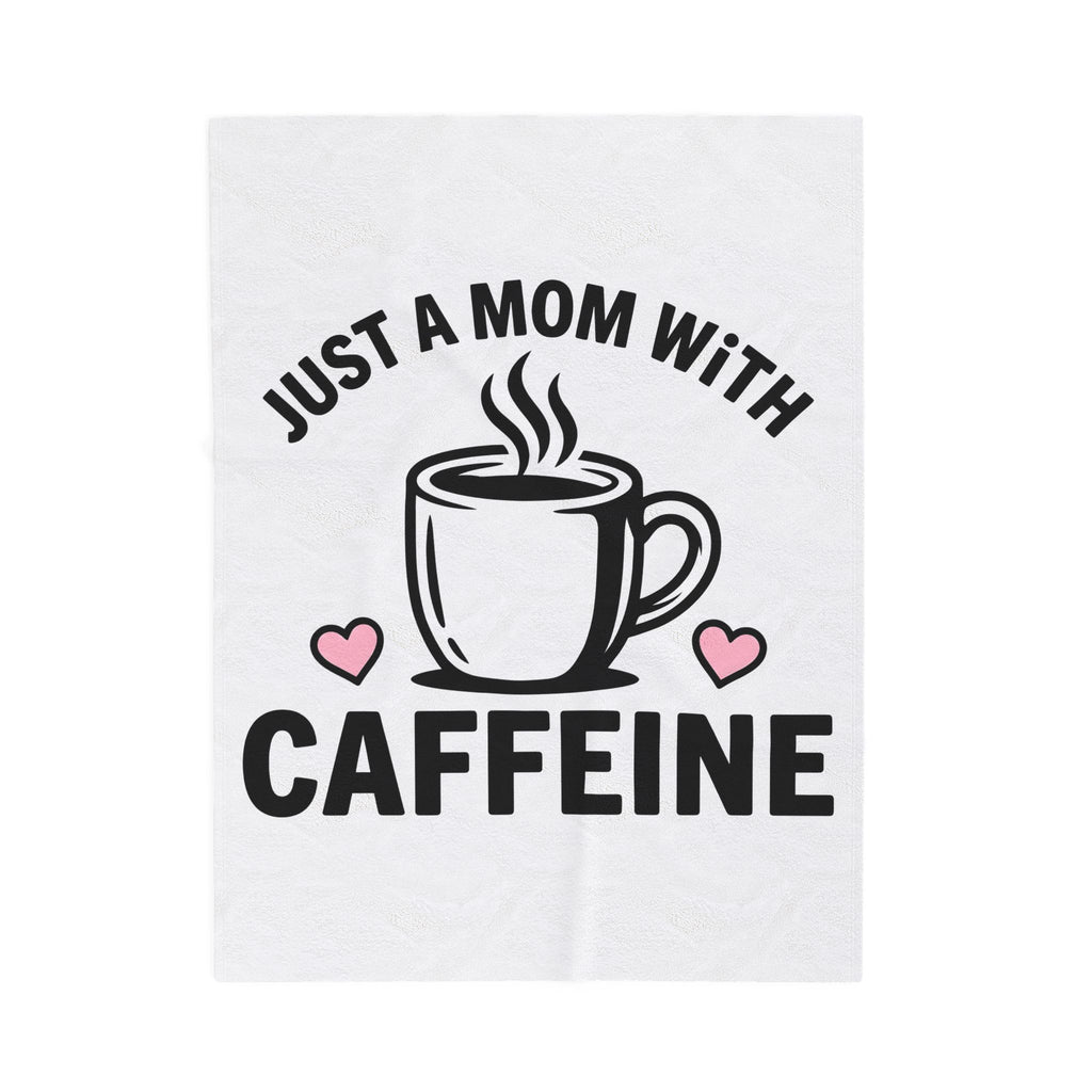 Coffee Cup Blanket Mom Coffee Gift Women Bold Blanket Blanket Blanket Mother Fan Coffee Blanket Graphic Minimalist Heart Blanket
