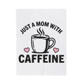 Coffee Cup Blanket Mom Coffee Gift Women Bold Blanket Blanket Blanket Mother Fan Coffee Blanket Graphic Minimalist Heart Blanket