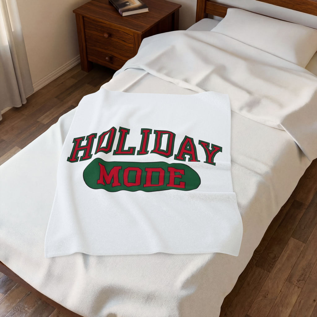 Bold College Font Holiday Christmas Decor Gift Merry Typography Christmas Fan Festive Christmas Blanket