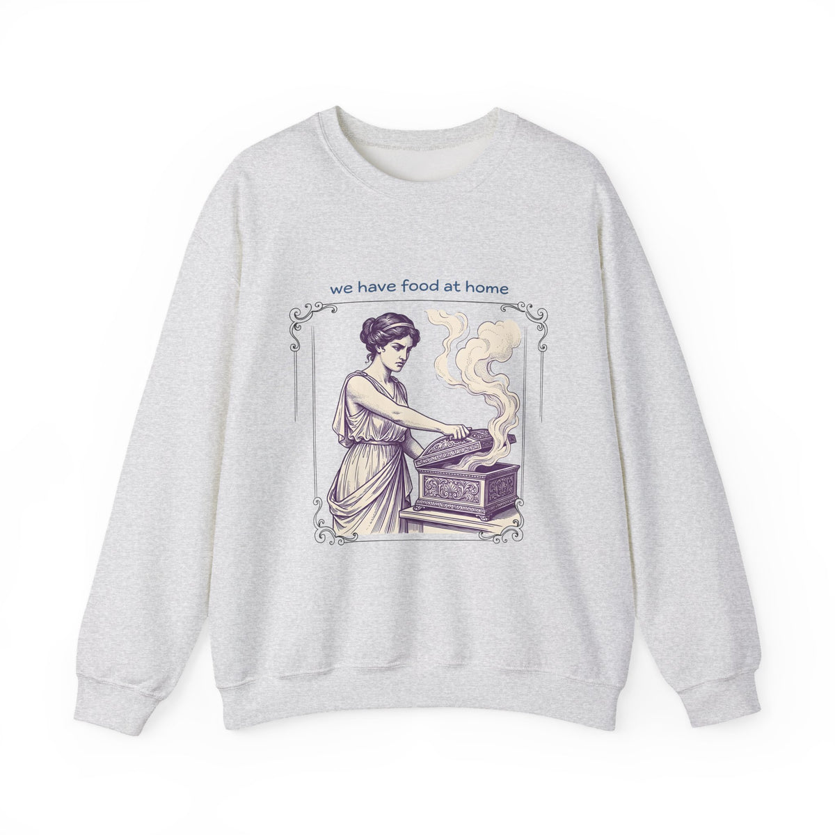 Greek Goddess Sweatshirt Mom Humor Gift Women Vintage Sweatshirt Deity Sweatshirt Motherhood Fan Retro Sweatshirt Funny Graphic Hand Drawn Ornate Box Sweatshirt