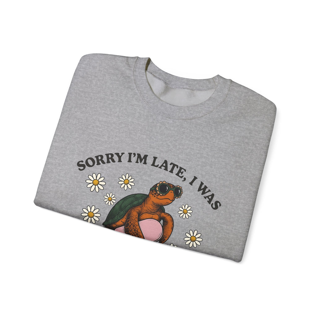 Turtle Swimming Ring Sweatshirt Sports & Activities Holiday Gift Women Nostalgic Sweatshirt Inflatable Ring Sweatshirt Athlete Fan Retro Sweatshirt Vacation