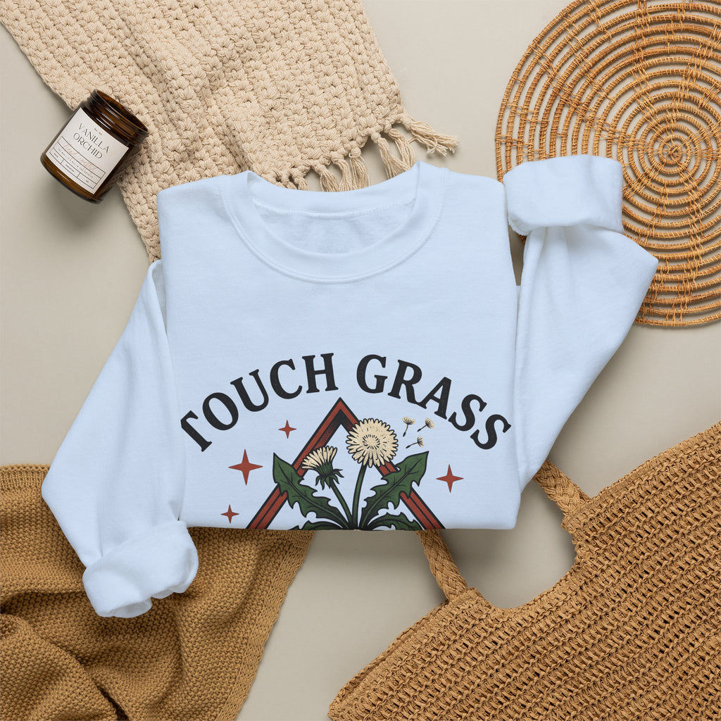 Hand Seed Head Sweatshirt Boho Chic Environment Gift Women Old Fashioned Sweatshirt Dandelion Sweatshirt Hippie Fan Vintage Sweatshirt Eco Graphic Sketch