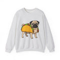 Pug Taco Dog Meal Gift Comic Taco Dog Fan Cartoon Food Doodle Lettuce Sweatshirt