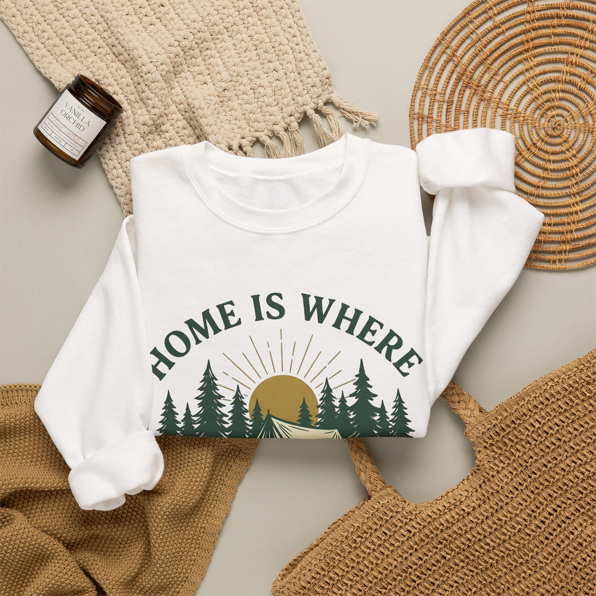 Outdoor Tent Sweatshirt Camping Adventure Gift Women Farmhouse Sweatshirt Canopy Sweatshirt Camper Enthusiast Rustic Sweatshirt Exploration Graphic Old School