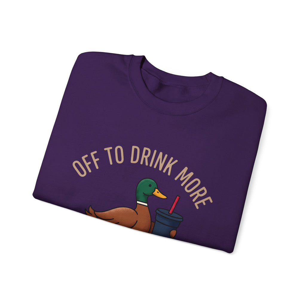 Duck Coffee Glass Sweatshirt Christmas Beverage Gift Women Doodle Sweatshirt Coffee Sweatshirt Sweatshirt Xmas Fan Coffee Cup Sweatshirt Drink Graphic Old School