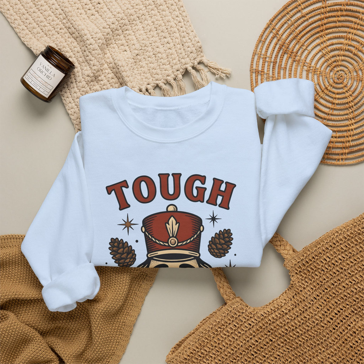 Nutcracker Head Sweatshirt Christmas Celebration Gift Women Retro Sweatshirt Nutcracker Sweatshirt Xmas Fan Vintage Sweatshirt Party Graphic Sketch Pinecone