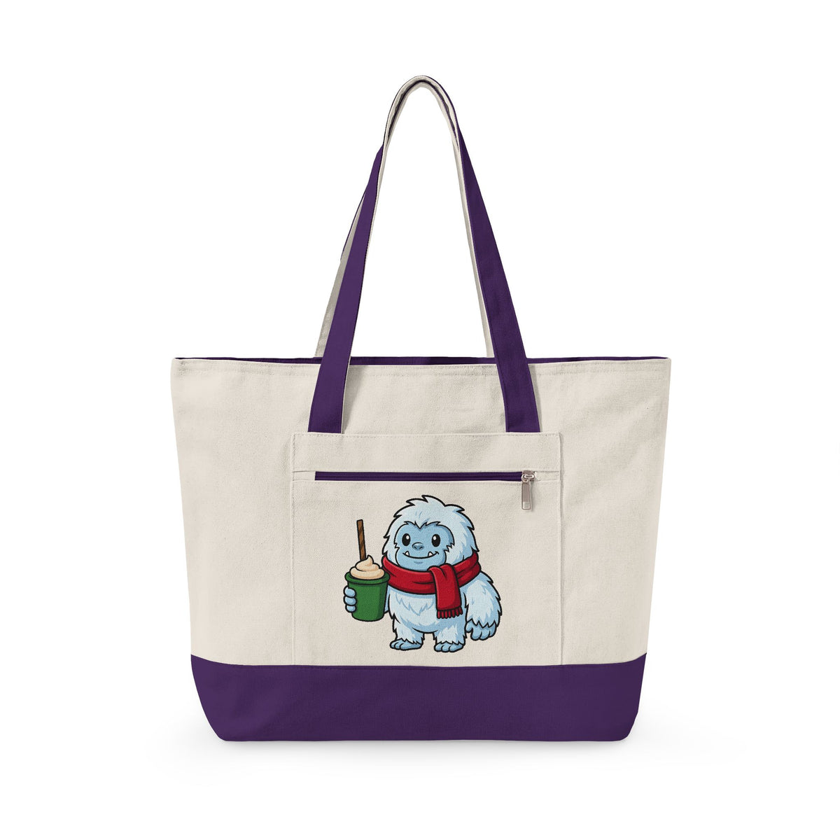 Abominable Snowman Christmas Holiday Gift Comic Yeti Xmas Fan Cartoon Holiday Chibi Tote Bag