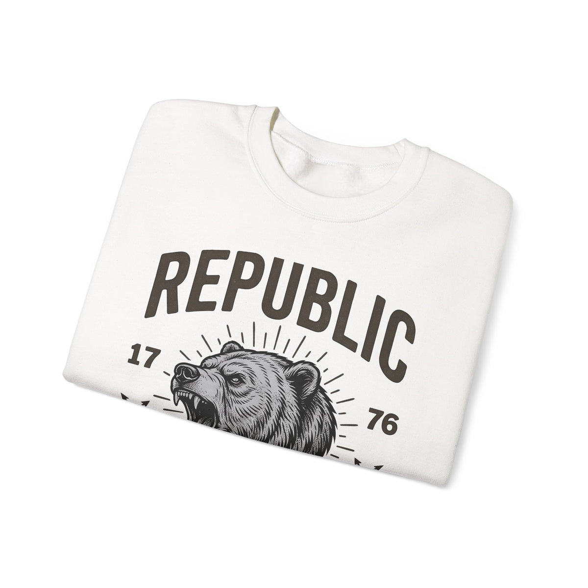 Bear Face Sweatshirt America Flag Gift Women Retro Sweatshirt Ursine Sweatshirt Patriot Fan Vintage Sweatshirt Banner Graphic Sketch Arrow Sweatshirt