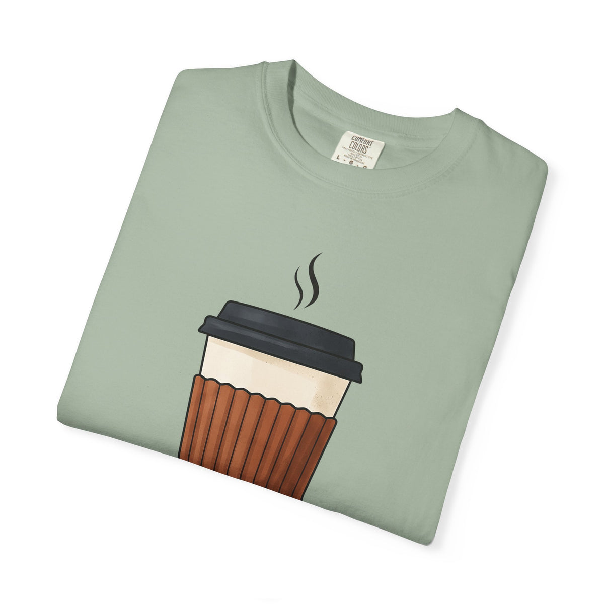 Coffee Cup Nurses Coffee Gift Modern Mug Nurse Enthusiast Contemporary Caffeine Minimalist Steam T-Shirt