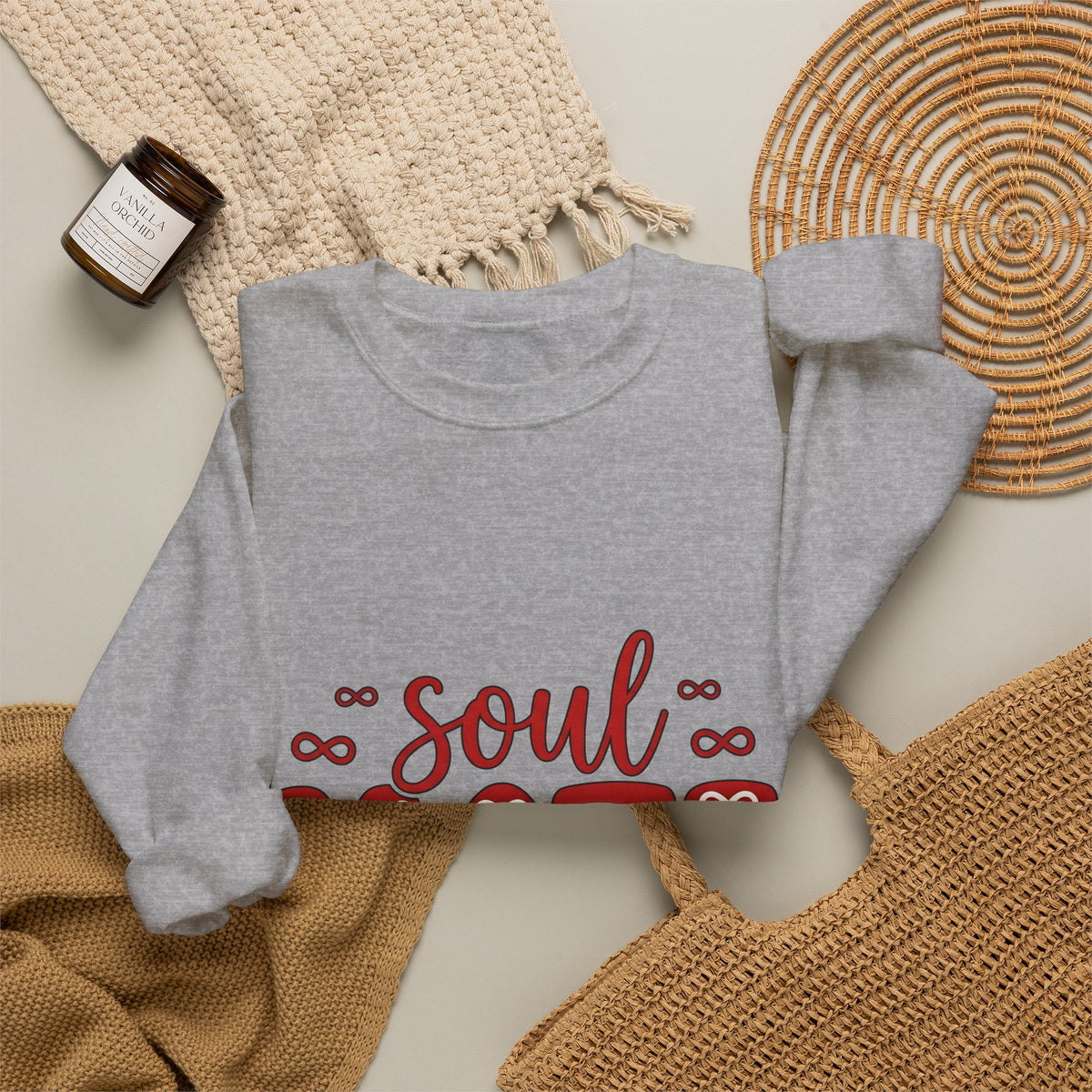 Soulmate Phrase Sweatshirt St. Valentine's Day Pairs Gift Women Cute Sweatshirt Soulmate Sweatshirt Valentine Fan Adorable Sweatshirt Couples Graphic Clean