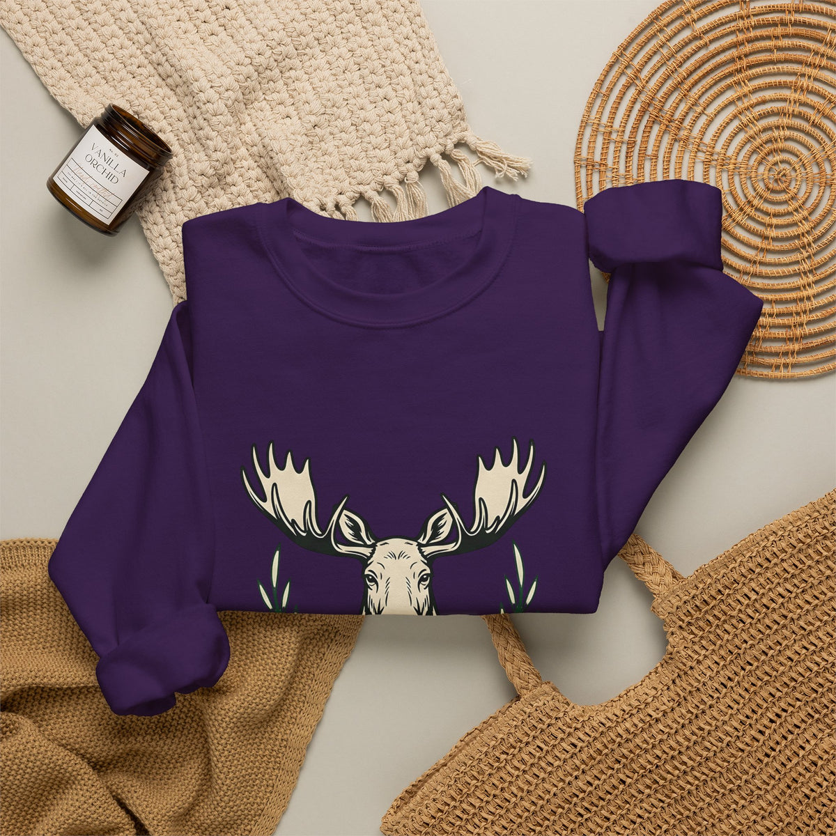Stag Head Sweatshirt River Rafting Exploration Gift Women Old Fashioned Sweatshirt Antler Sweatshirt Whitewater Fan Vintage Sweatshirt Adventure Graphic Line