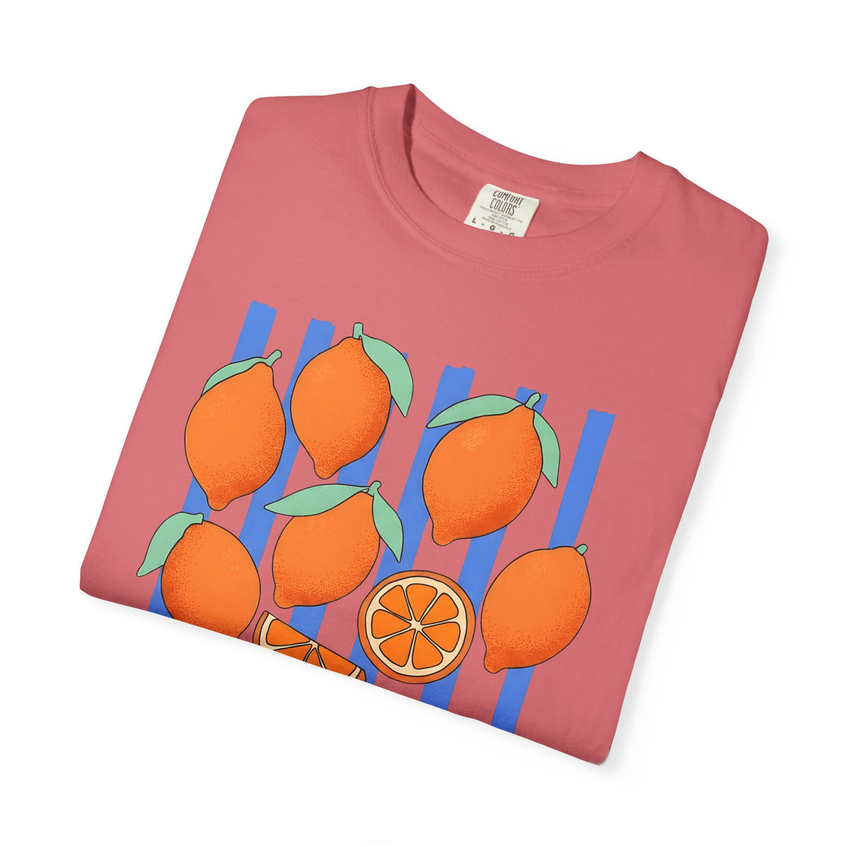 Lemon Fruit T-Shirt Drinks Vacation Gift Women Cartoon T-Shirt Citrus T-Shirt Beverage Fan Cocktail Graphic Classic Orange Segment T-Shirt
