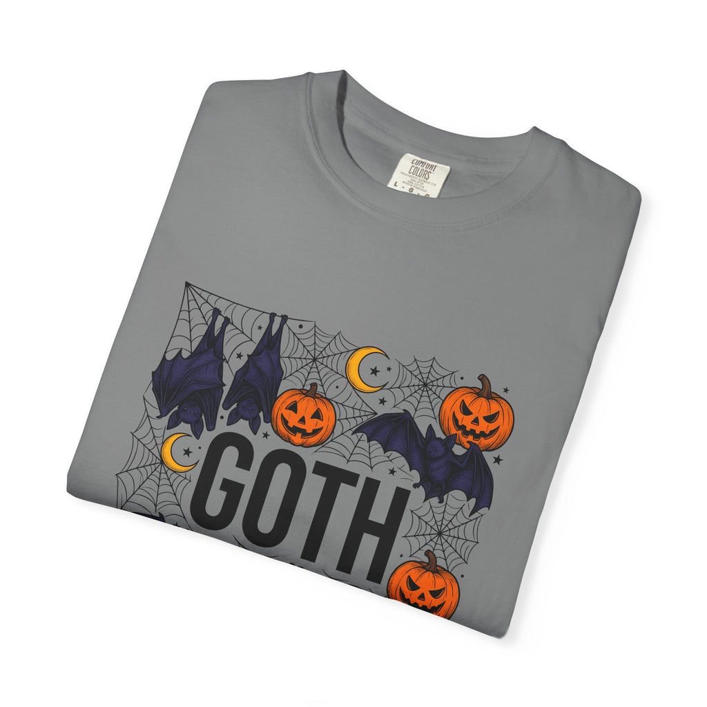 Vampire Pumpkin Goth Autumn Gift Horror Bloodsucking Dark Fan Macabre Fall Hand Drawn Webbing T-Shirt