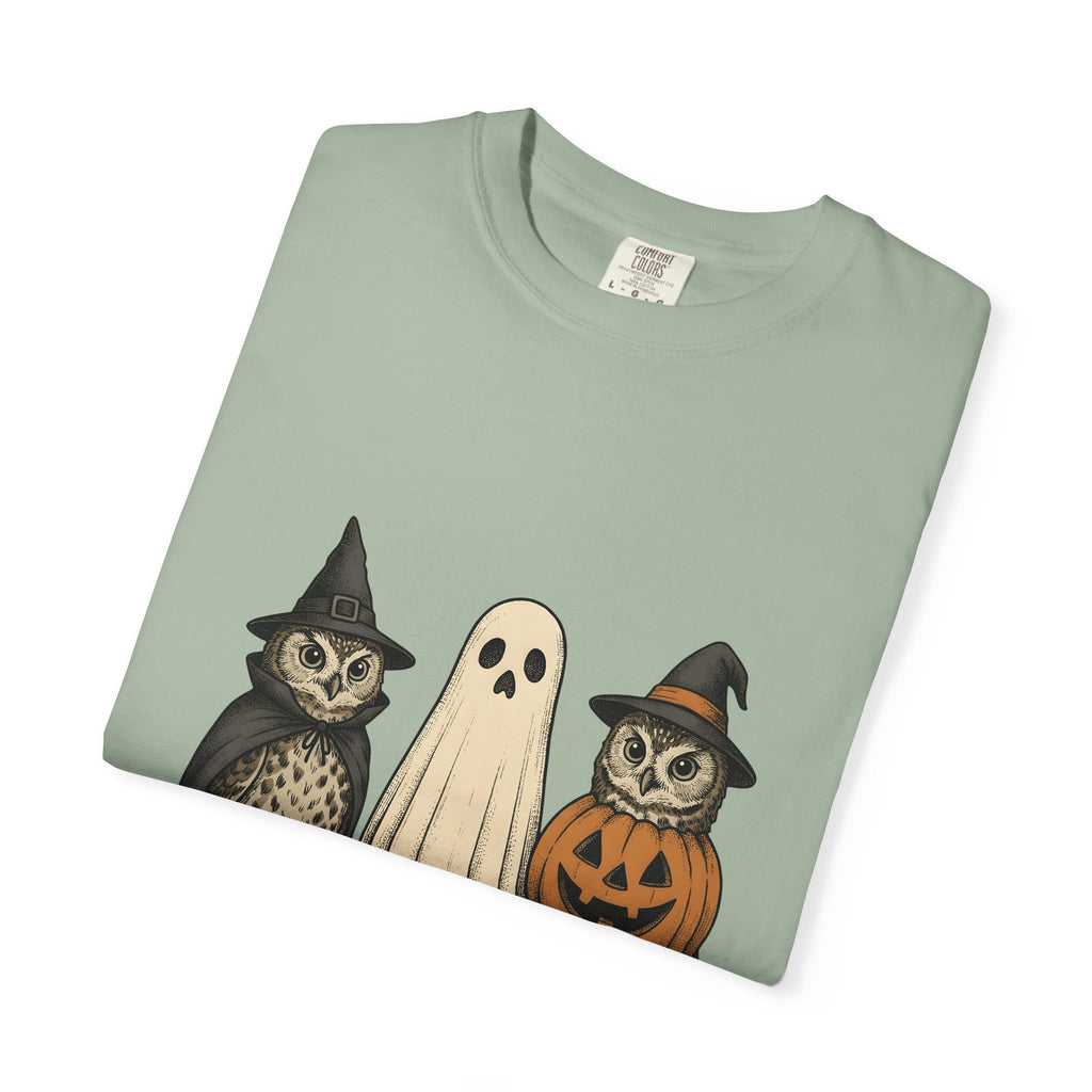 Owl Halloween Costumes Halloween Creatures Gift Classic Owl Costume Horror Fan Spooky Monster T-Shirt