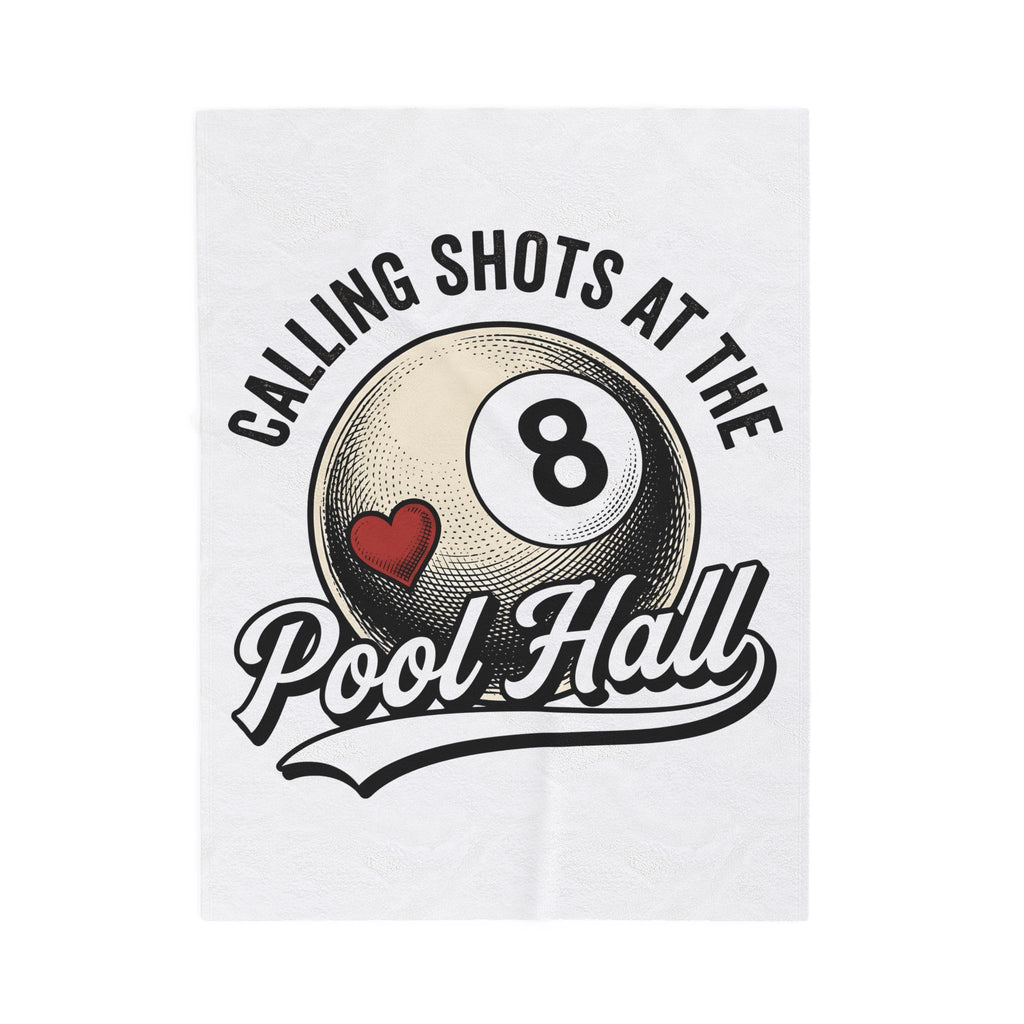 Billiard Ball Billiards Lounge Gift Retro Pool Ball Billiard Fan Vintage Bar Classic Heart Blanket