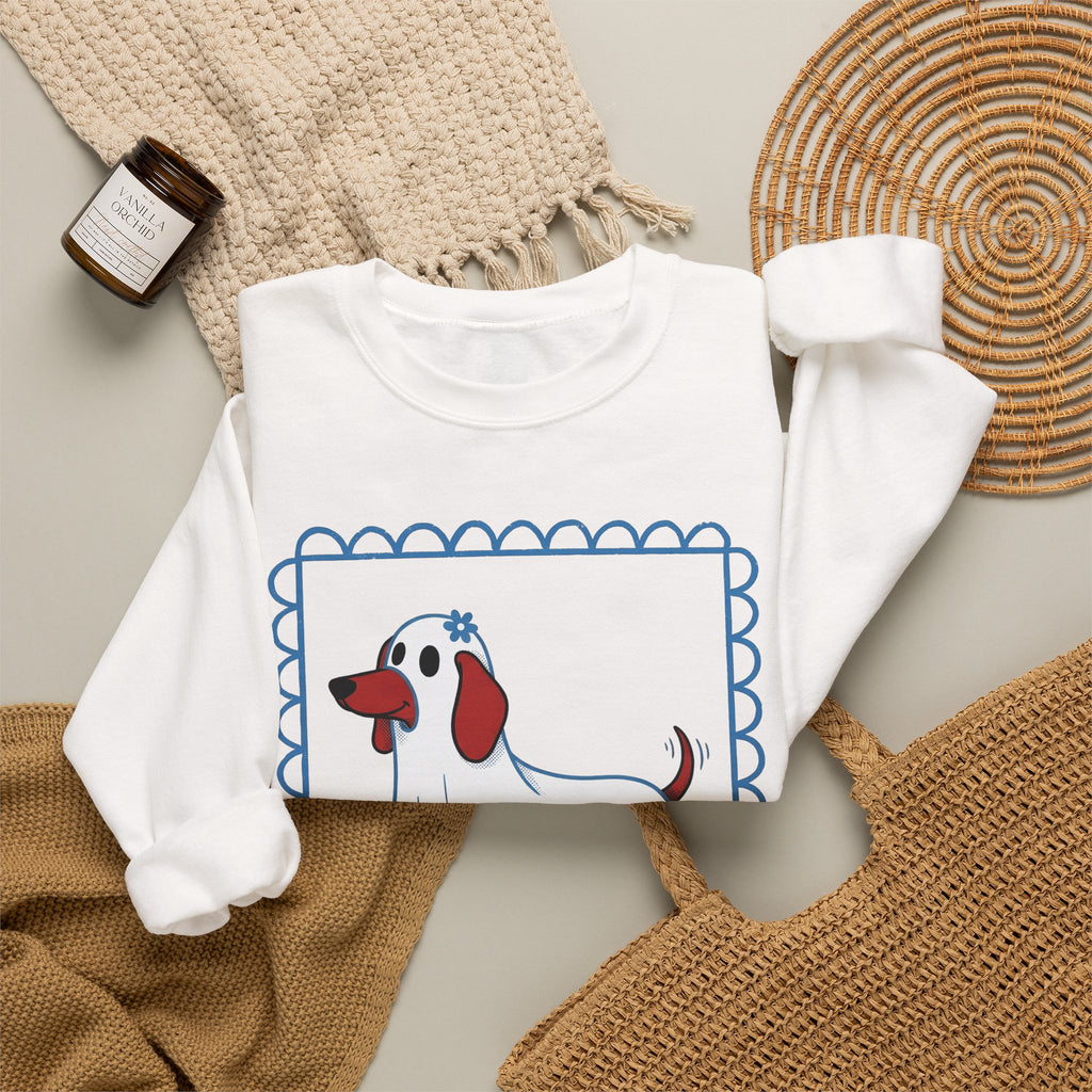 Dachshund Ghost Halloween Dog Gift Cartoon Wiener Sweatshirt