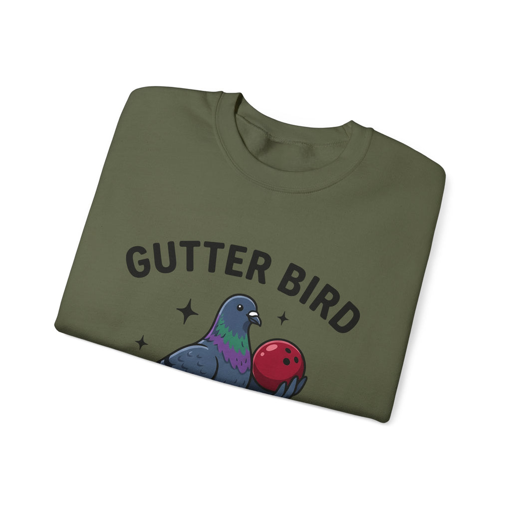 Bird Bowling Sweatshirt Bowling Satire Gift Women Animated Sweatshirt Bowling Ball Sweatshirt Bowling Fan Cartoon Sweatshirt Parody Graphic Old School Tenpin