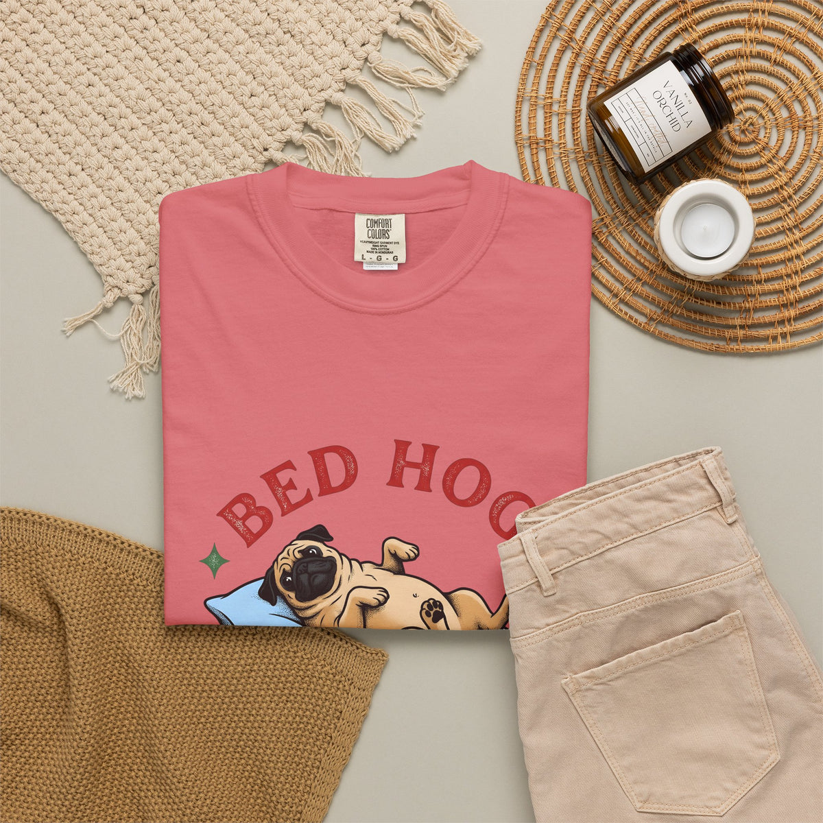 Pug Pet T-Shirt Dog Funny Gift Women Classic T-Shirt Puggle T-Shirt Dog Fan Retro T-Shirt Humor Graphic Line Art Plush Toy T-Shirt