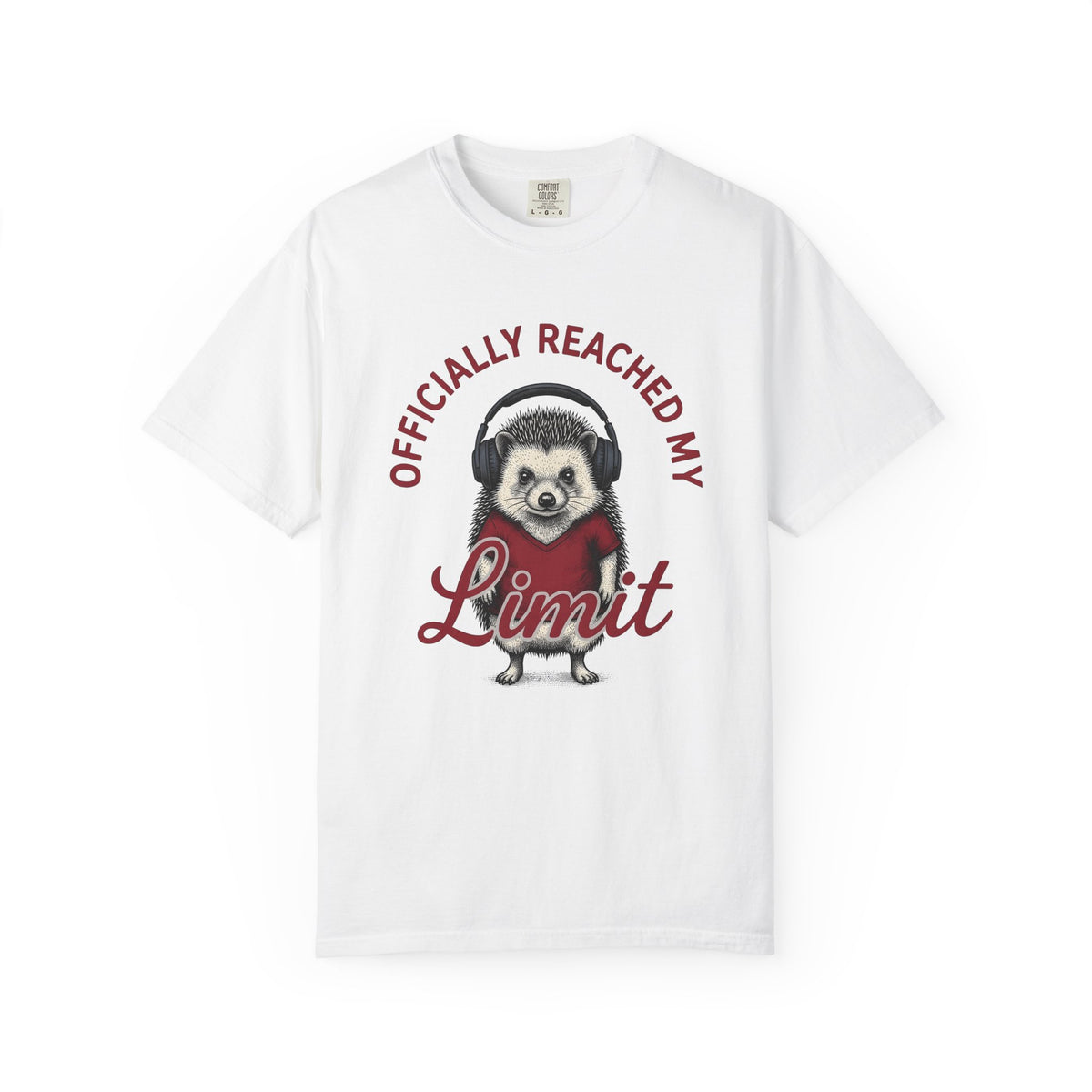 Hedgehog Headphones T-Shirt Moms Animal Gift Women Quirky T-Shirt Earphones T-Shirt Mother Fan Earbud Graphic Retro T-Shirt Vintage T-Shirt T-Shirt