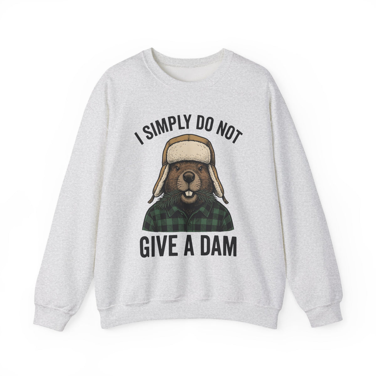 Beaver Woodsman Sweatshirt Funny Wildlife Gift Women Comic Sweatshirt Beaver Sweatshirt Humor Fan Cartoon Sweatshirt Animal Graphic Retro Checkered Sweatshirt