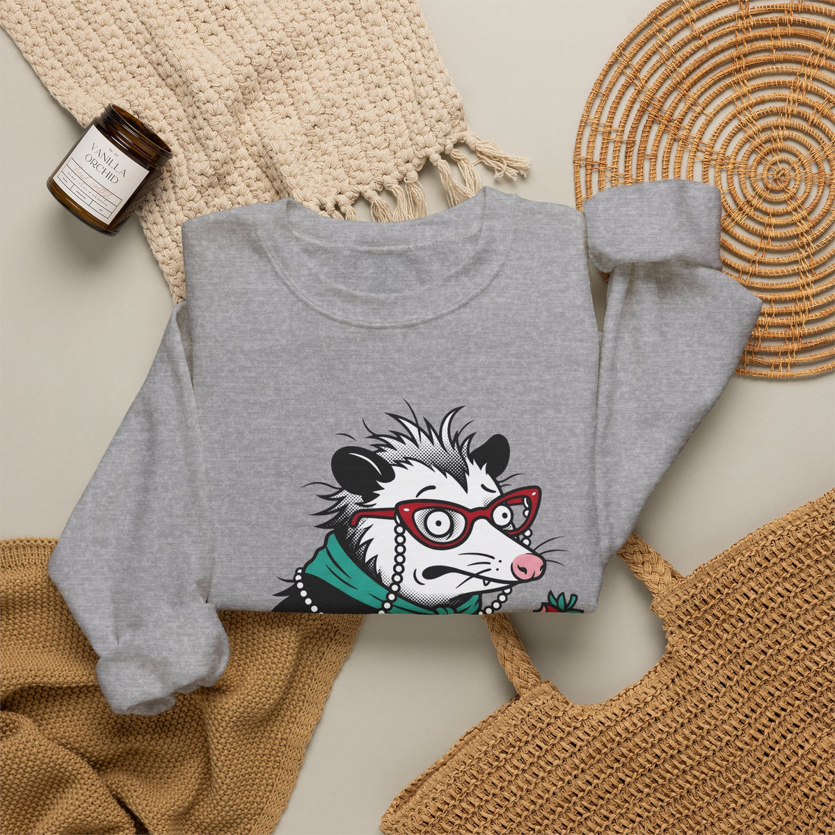 Opossum Possum Wildlife Gift Comic Possum Opossum Fan Opossum Wildlife Sweatshirt