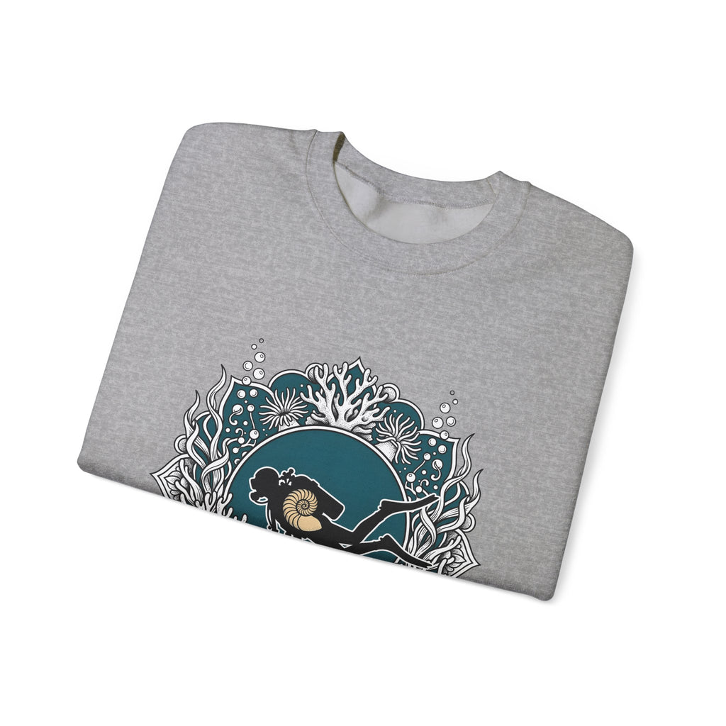 Scuba Diver Sweatshirt Sports Sea Gift Women Bohemian Sweatshirt Snorkeler Sweatshirt Athlete Fan Ocean Graphic Sweatshirt Retro Reef Sweatshirt