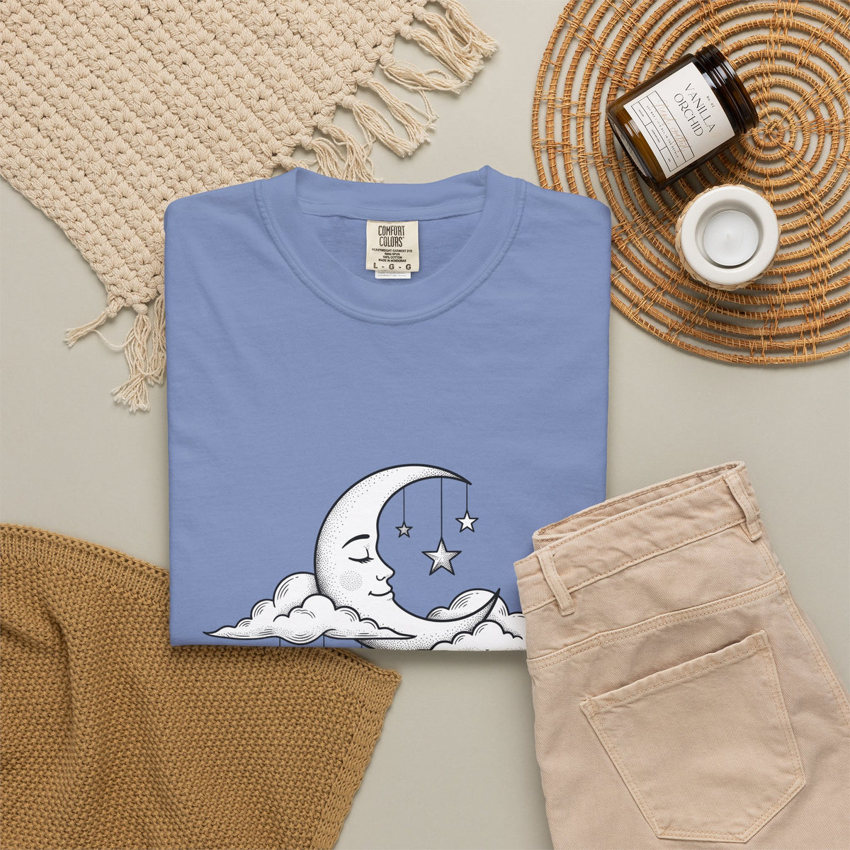 Crescent Moon T-Shirt Nurses Career Gift Women Line Art T-Shirt Lunar T-Shirt Nurse Enthusiast Minimalist T-Shirt Professional Graphic Clean