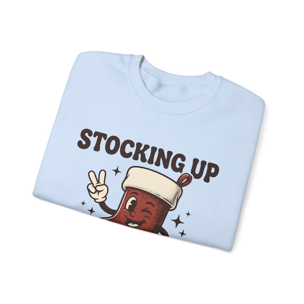 Christmas Stocking Character Christmas Humor Gift Vintage Stocking Holder Christmas Fan Retro Sweatshirt