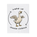 Upset Goose Blanket Funny Creatures Gift Women Graphic Blanket Goose Blanket Humor Fan Illustration Blanket Beast Graphic Ink Shafts Blanket