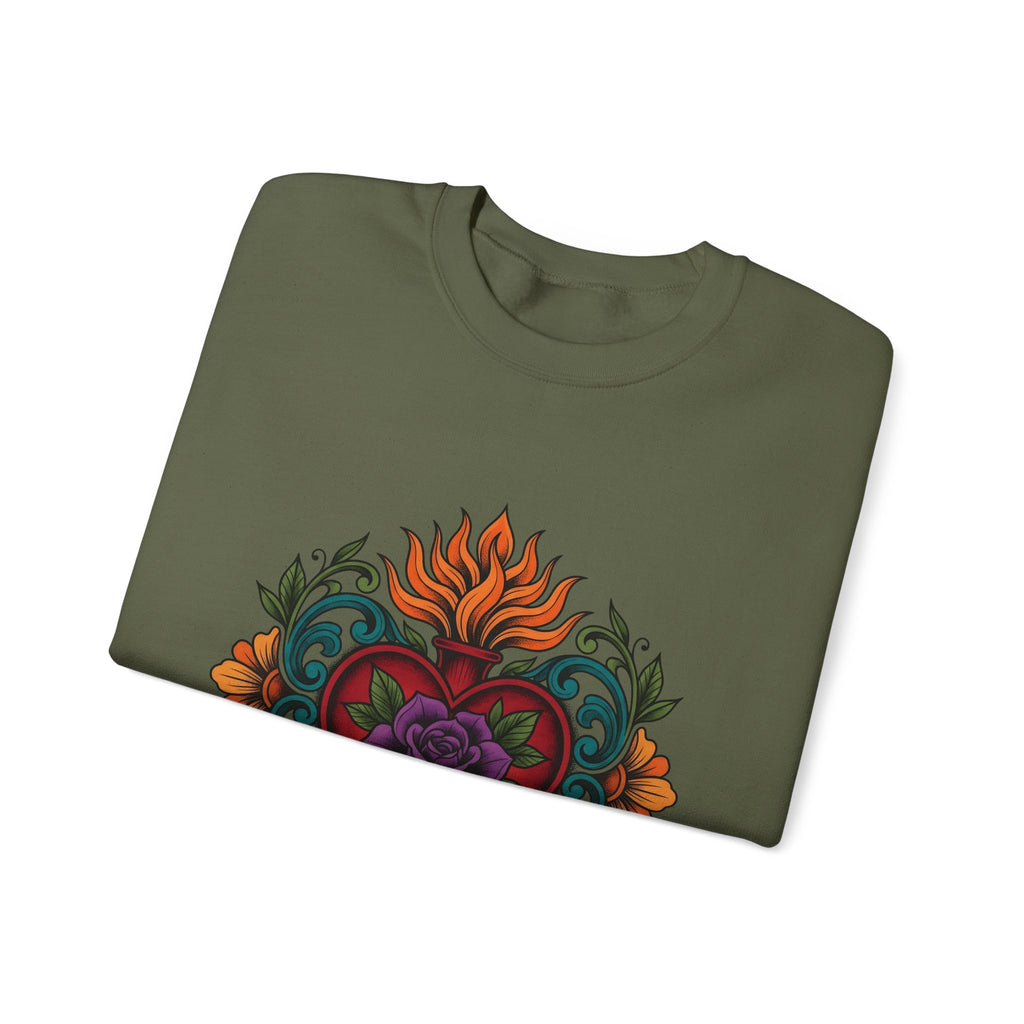 Love Blossom Boho Chic Bloom Gift Ink Flower T Sweatshirt
