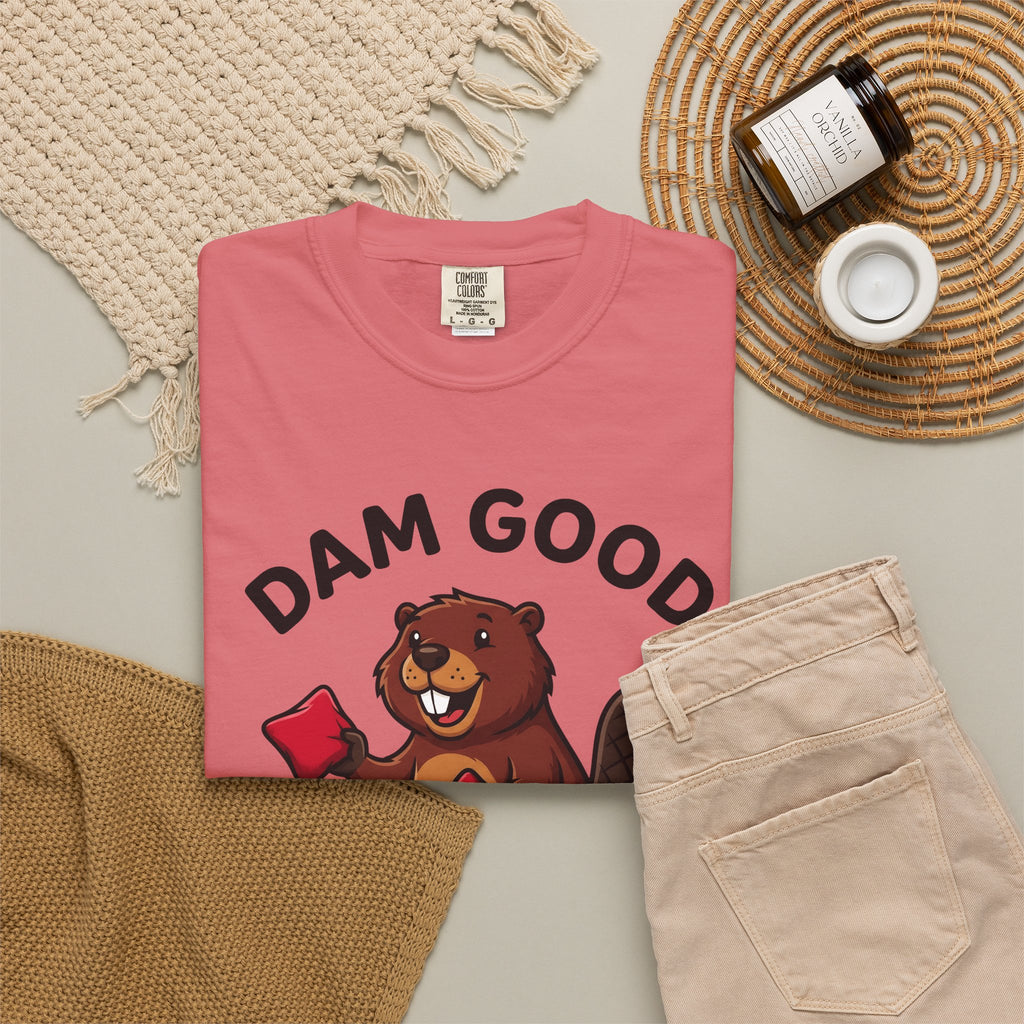 Beaver Icon T-Shirt Cornhole Comedy Gift Women Cartoonish T-Shirt Beaver T-Shirt Cornhole Fan Funny T-Shirt Humor Graphic Dynamic Toss T-Shirt T-Shirt