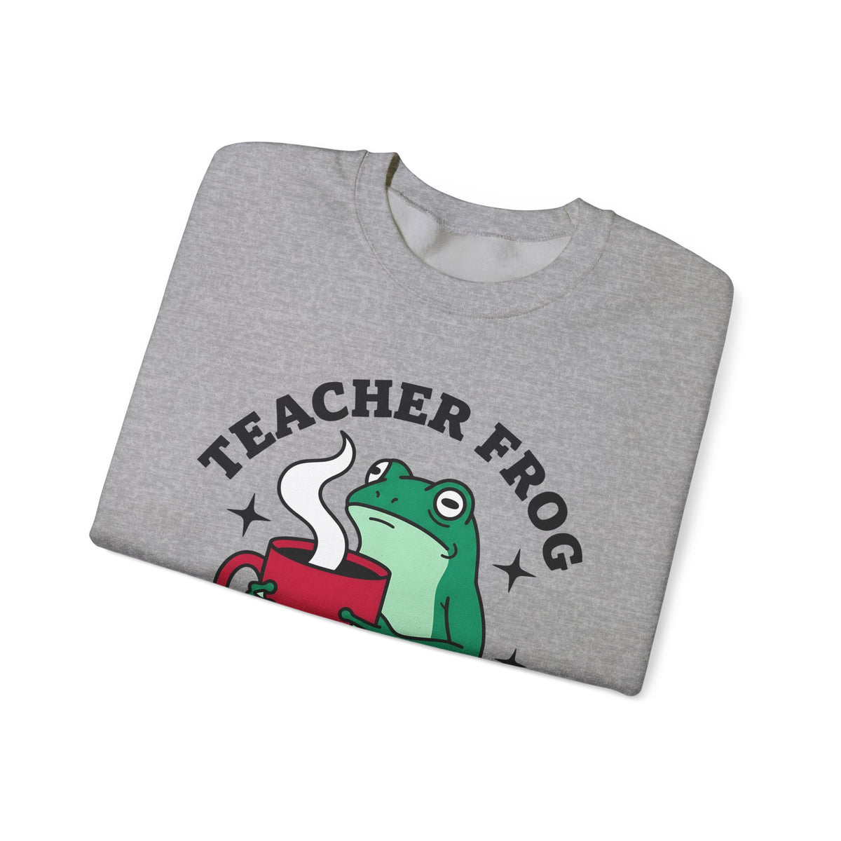 Frog Coffee Cup Sweatshirt Teachers Latte Gift Women Kawaii Sweatshirt Coffee Sweatshirt Sweatshirt Educator Enthusiast Coffee Sweatshirt Cappuccino Graphic Classic