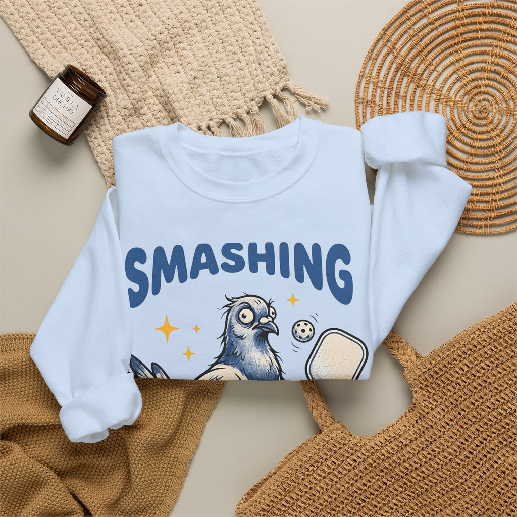 Flying Bird Pickleball Sweatshirt Pickleball Critters Gift Women Drawing Sweatshirt Pickleball Sweatshirt Pickleball Fan Illustrations Sweatshirt Creature