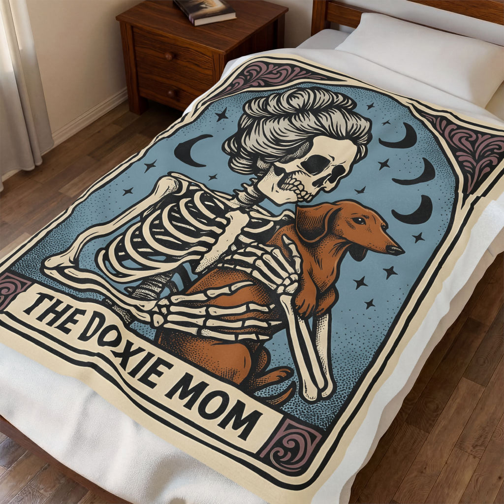 Skeleton Dog Blanket Halloween Pet Gift Women Dark Blanket Dog Blanket Horror Fan Gothic Blanket Animal Graphic Retro Moon Blanket