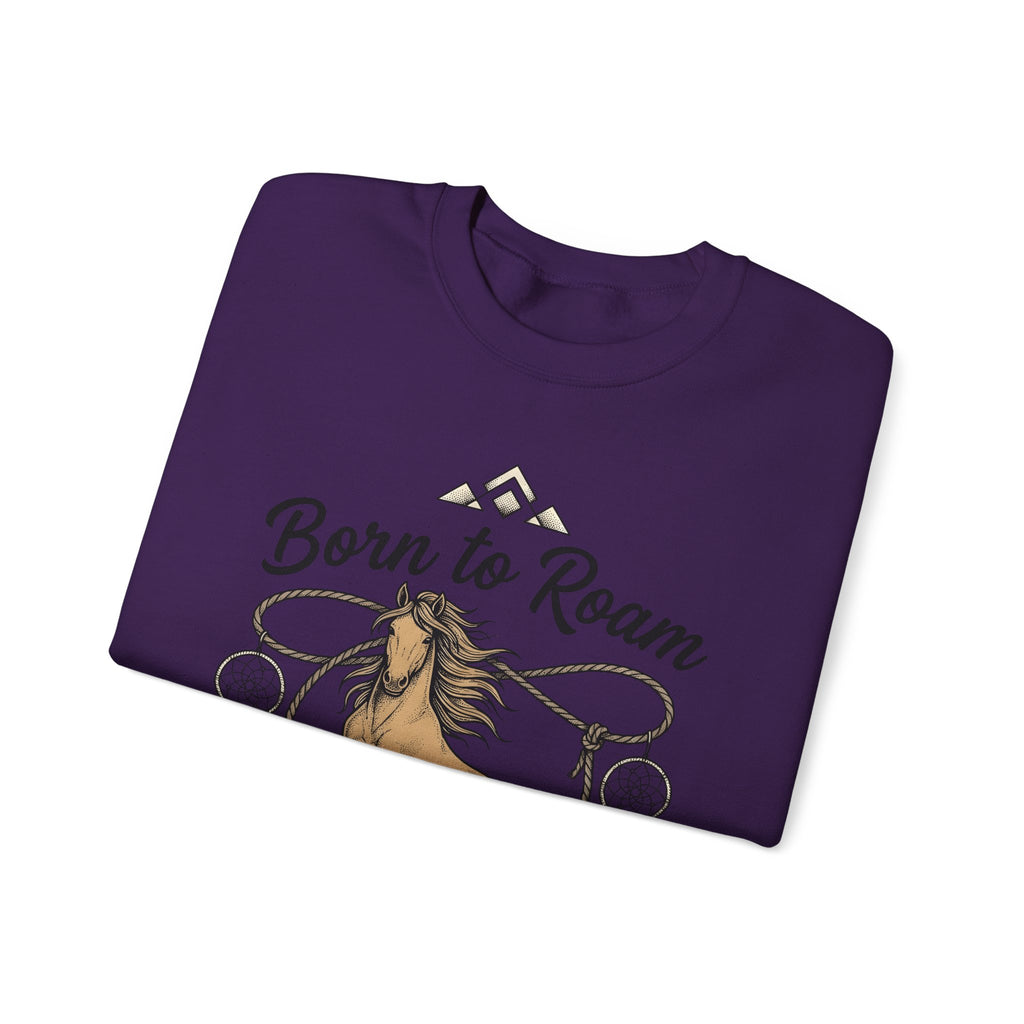 Horse Illustration Sweatshirt Cowgirl Ranch Gift Women Tribal Sweatshirt Stallion Sweatshirt Cowboy Fan Rodeo Sweatshirt Farm Graphic Retro Charm Sweatshirt