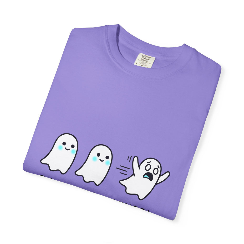 Sweet Ghost Pack T-Shirt Funny Halloween Party Gift Women Chibi T-Shirt Ghostly Spirits T-Shirt Humor Fan Cartoon T-Shirt Spooky Graphic Halloween