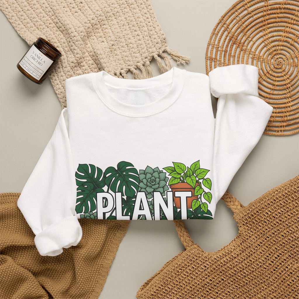 Indoor Plants Sweatshirt Plant Mom Garden Gift Women Modern Sweatshirt Houseplants Sweatshirt Plant Lady Enthusiast Contemporary Sweatshirt Gardening Graphic