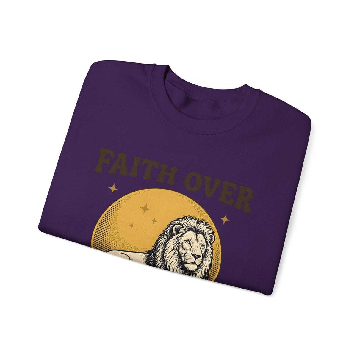 Lion Art Sweatshirt Animal Uplift Gift Women Heritage Sweatshirt Lion Sweatshirt Wildlife Fan Vintage Sweatshirt Inspirational Graphic Retro-Inspired Sunlight