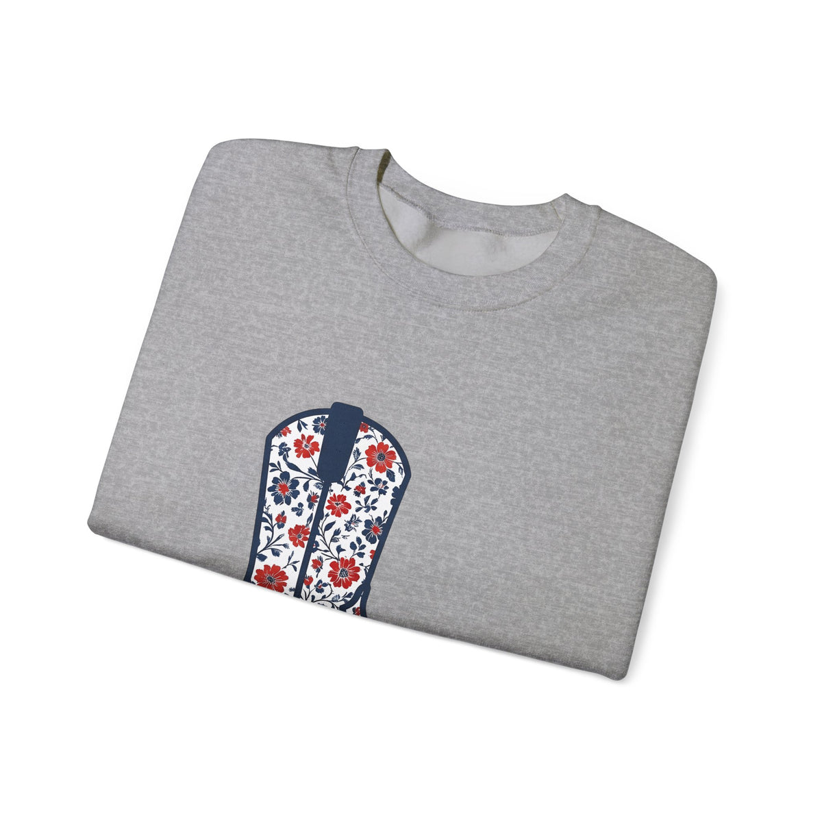 Western Boot America 4Th Of July Cowboy Gift Flower Boot Patriot Fan Floral Rodeo Sweatshirt