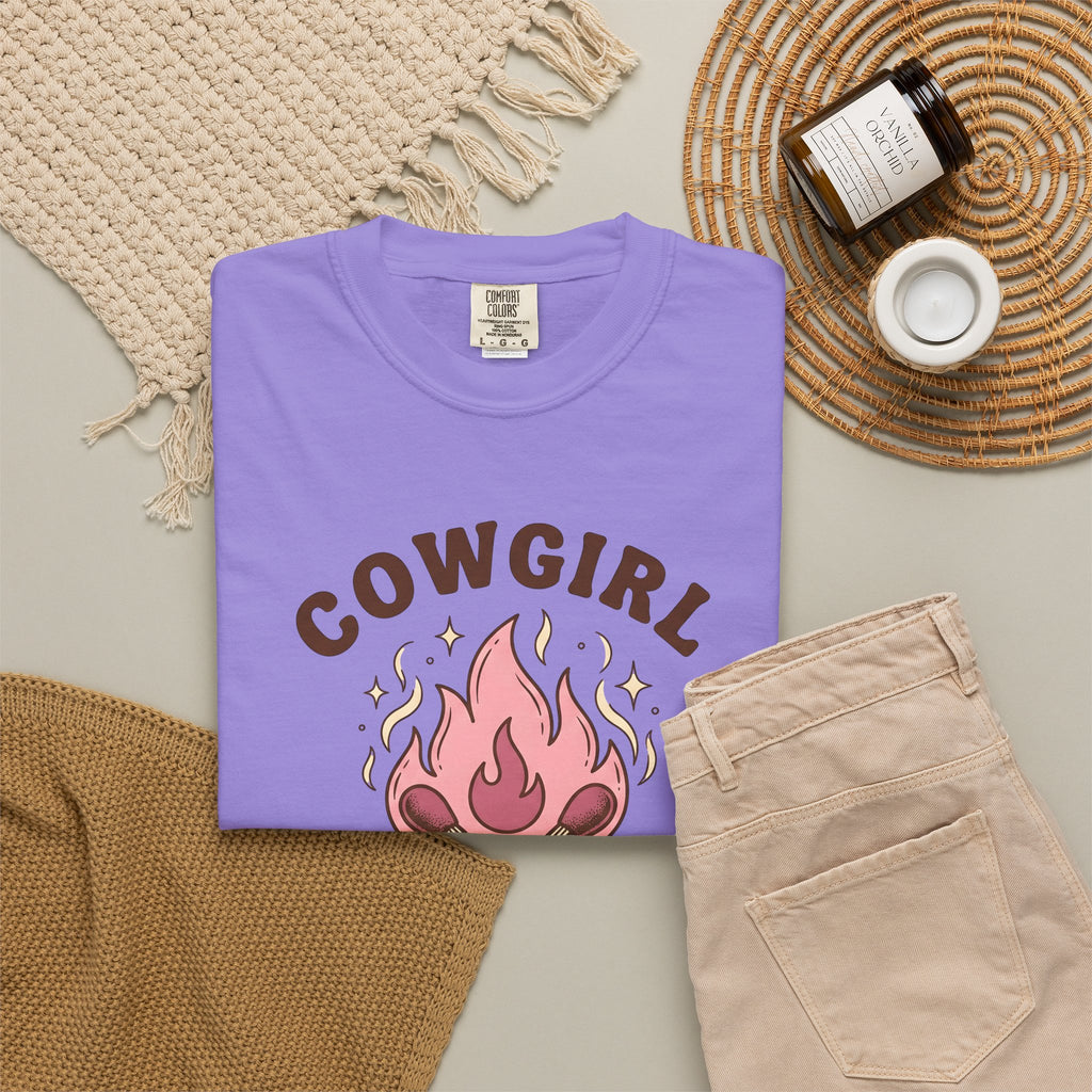 Lit Matches T-Shirt Cowgirl Cowboy Gear Gift Women Tribal T-Shirt Matches T-Shirt Rodeo Fan Primitive T-Shirt Western Graphic Classic Glitter
