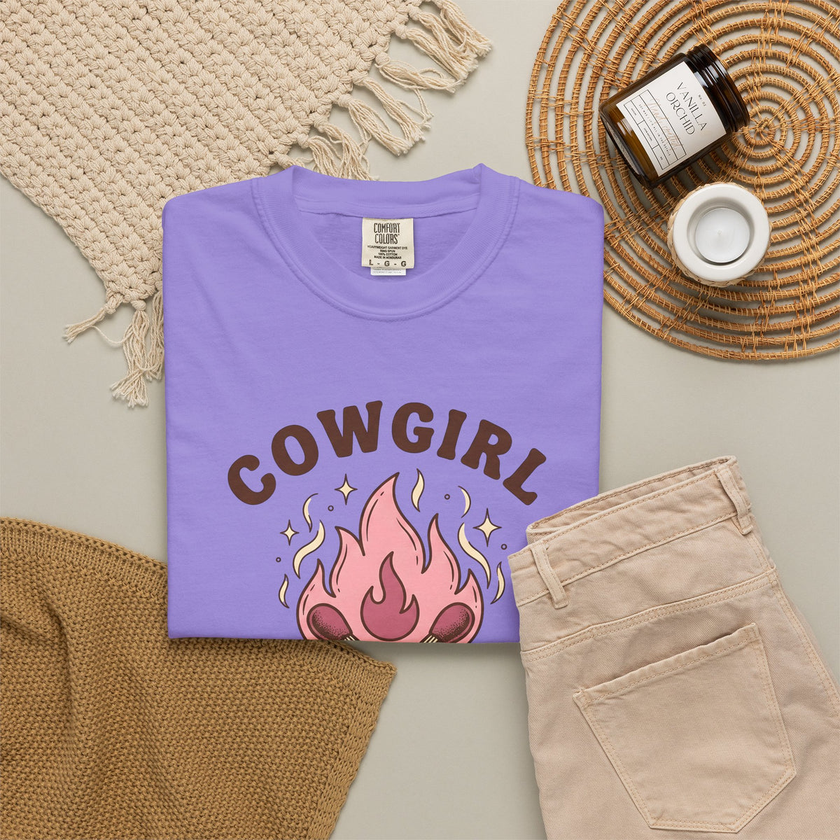 Lit Matches T-Shirt Cowgirl Cowboy Gear Gift Women Tribal T-Shirt Matches T-Shirt Rodeo Fan Primitive T-Shirt Western Graphic Classic Glitter