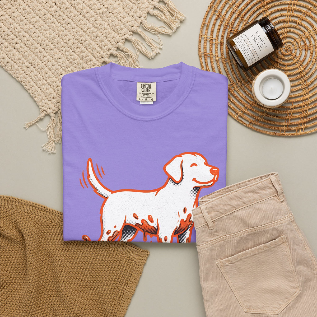 Cute Dog T-Shirt Dog Companion Gift Women Graphic T-Shirt Puppy T-Shirt Dog Owner Fan Canine Graphic Design Pet Sketch Earth T-Shirt